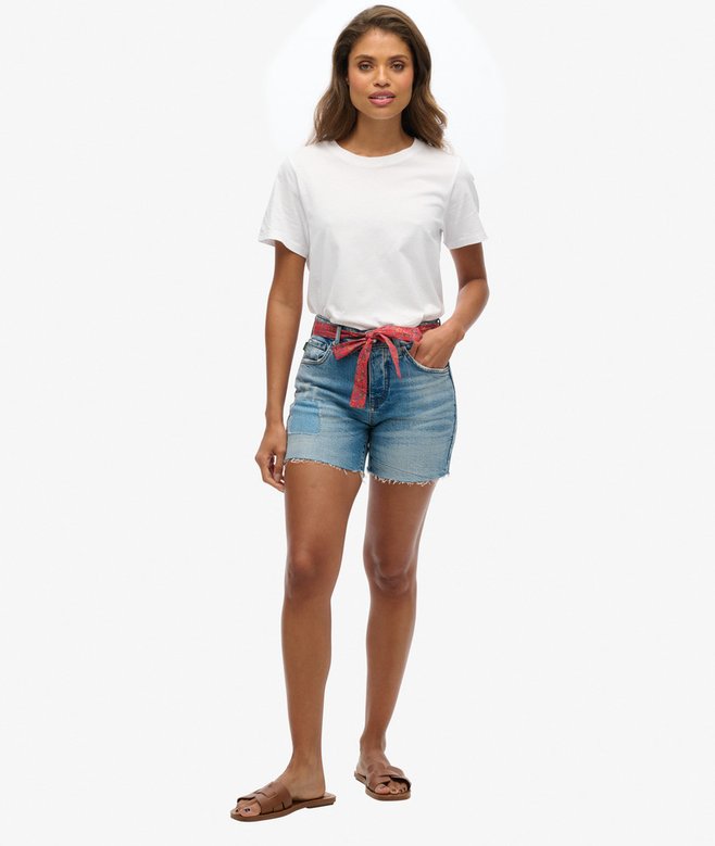 Vintage Mid Rise Slim Shorts