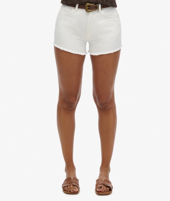 High Rise Denim Shorts