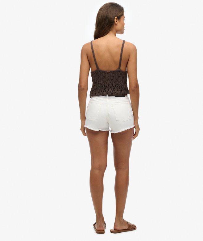 High Rise Denim Shorts