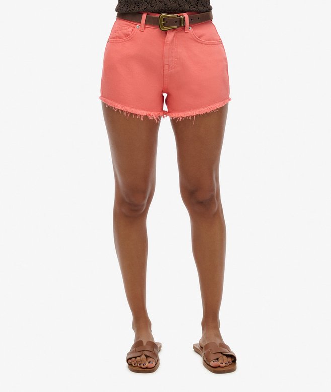 High Rise Denim Shorts