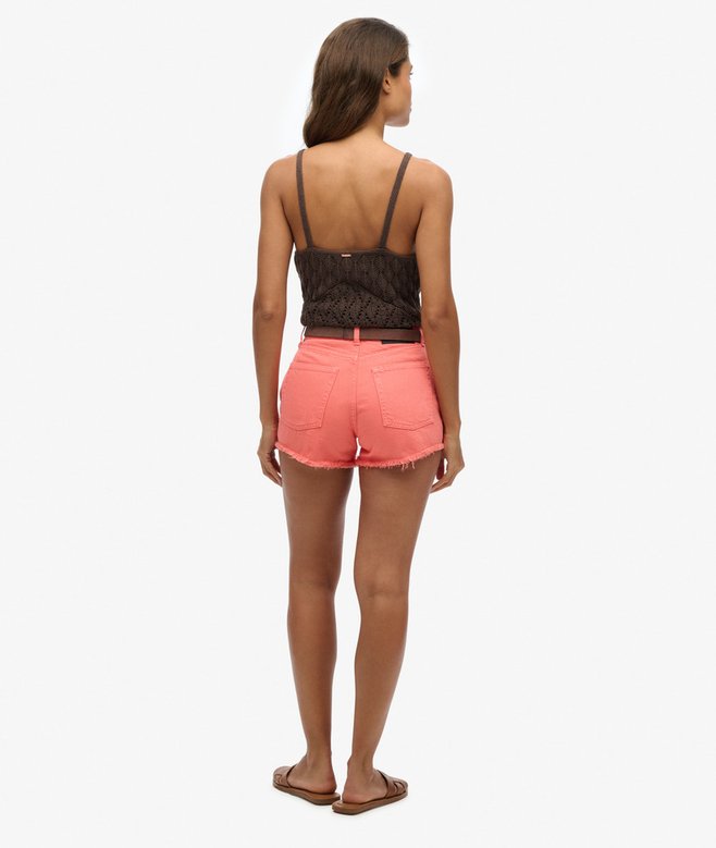 High Rise Denim Shorts