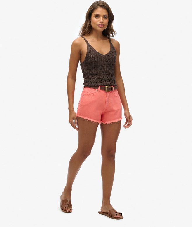 High Rise Denim Shorts