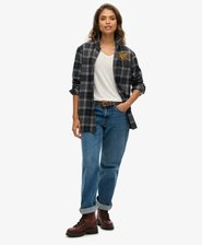 Camiseta de punto de manga larga con cuello de pico