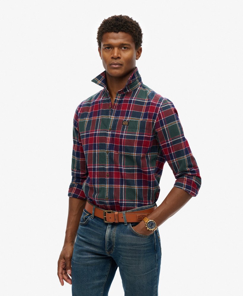mens Vintage Lumberjack Shirt in Doyle Check Green | Superdry CA-EN