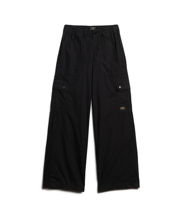 Low Rise Embroidered Cargo Pants Image 8