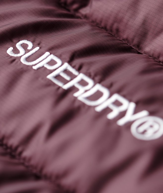 Superdry Sports Puffer Jacket Anorak met capuchon voor heren, Zwart, L : SuperDry