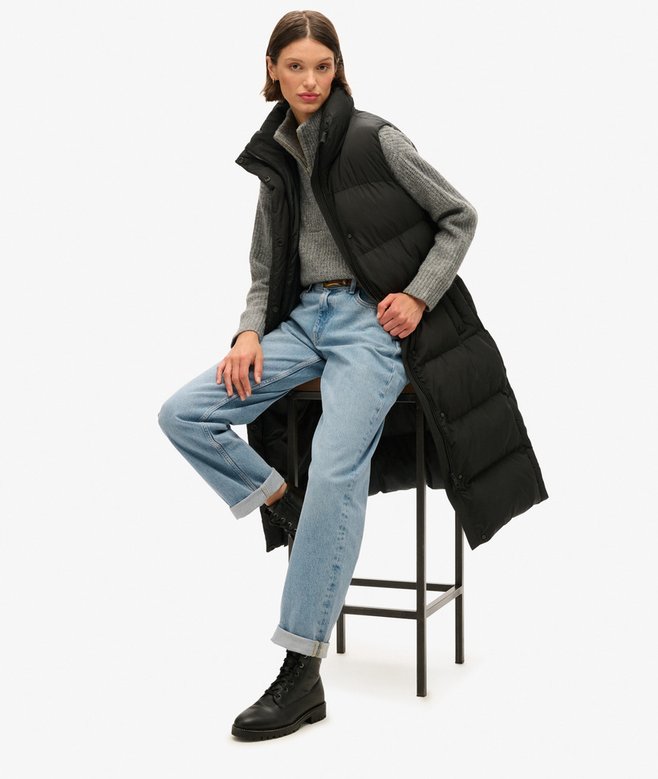 Longline Puffer Gilet
