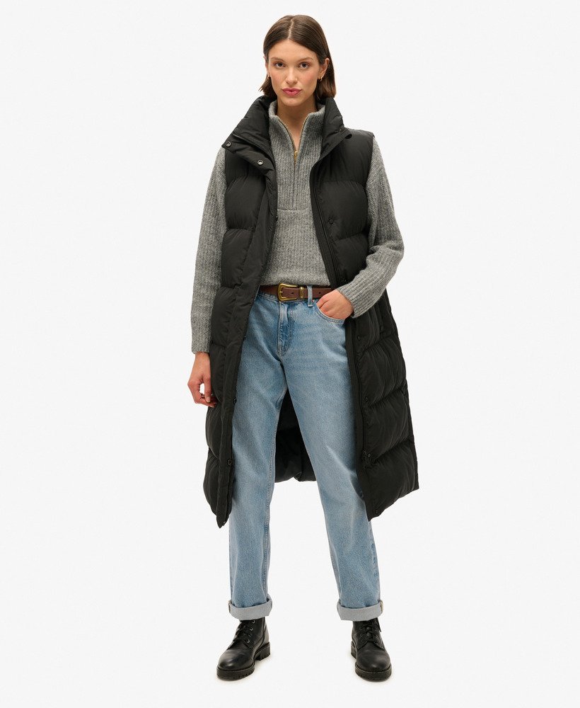Light Puffer Linen Gilet Grey main image 0