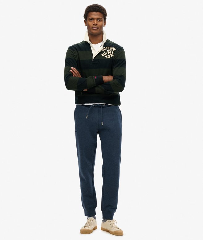 Organic Cotton Vintage Logo Embroidered Joggers