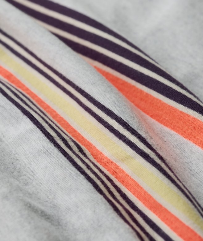 Vintage Stripe Crop T-Shirt