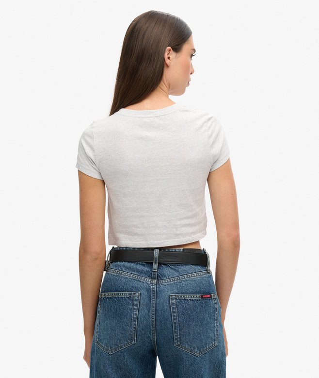 Vintage Stripe Crop T-Shirt