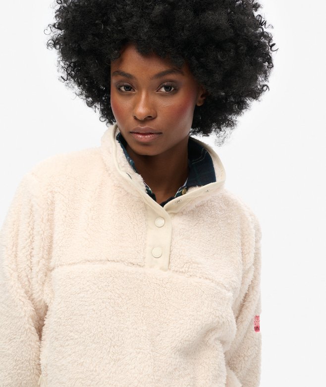Super Soft Popper Neck Teddy Fleece