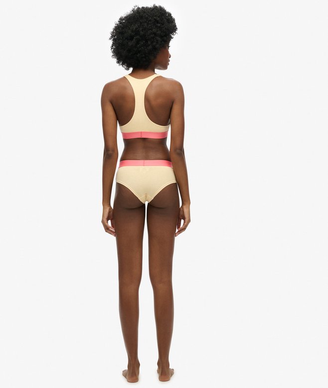 Organic Cotton Large Logo Crop Bralette