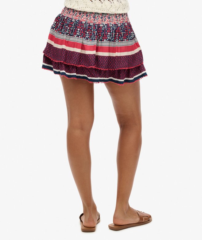 Vintage Tiered Mini Skirt