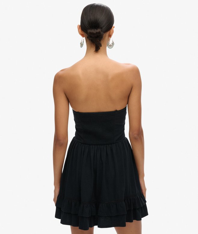 50s Lace Bandeau Mini Dress