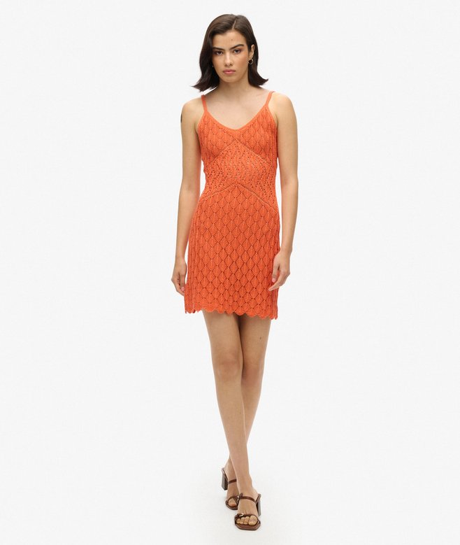 Crochet Cami Mini Dress