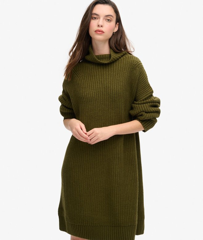 Yageshark Jurk, voor dames, gebreid, pulloverjurk, mini-jurk, winterjurk, casual, hoge elasticiteit, lange mouwen, gebreide jurken, wit, L