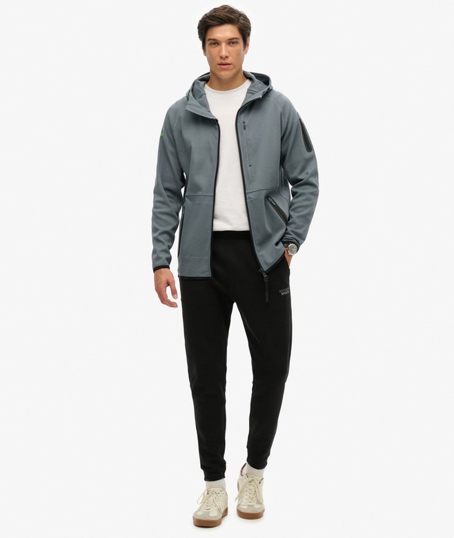 Tech Logo Loose Zip Hoodie