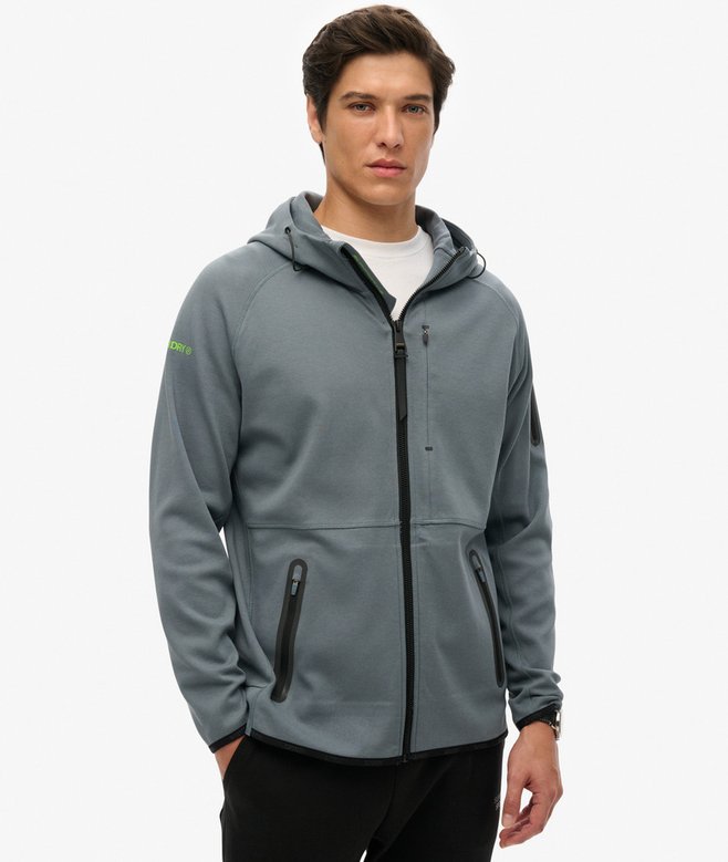 Tech Logo Loose Zip Hoodie