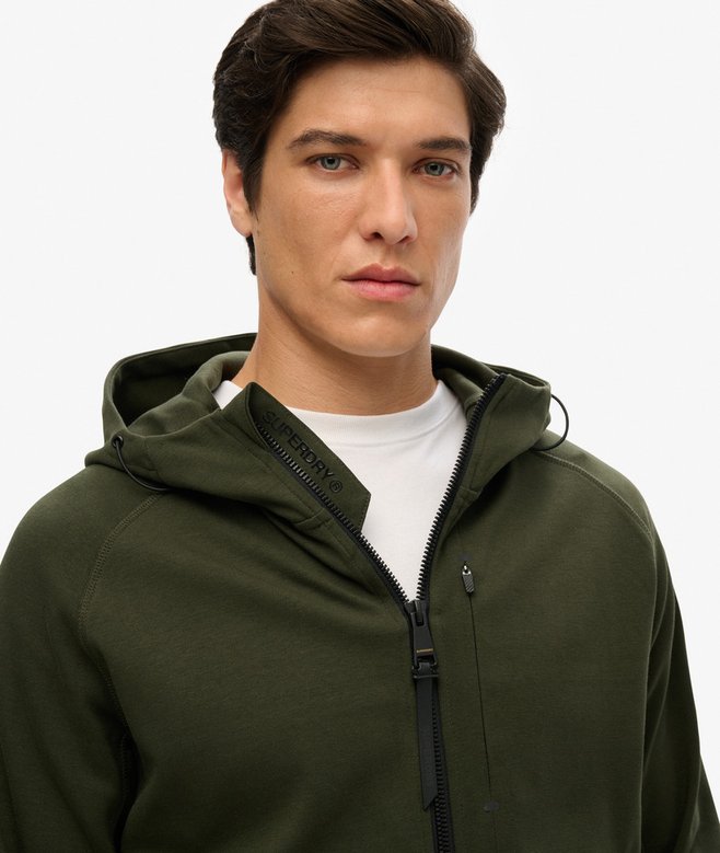 Tech Logo Loose Zip Hoodie