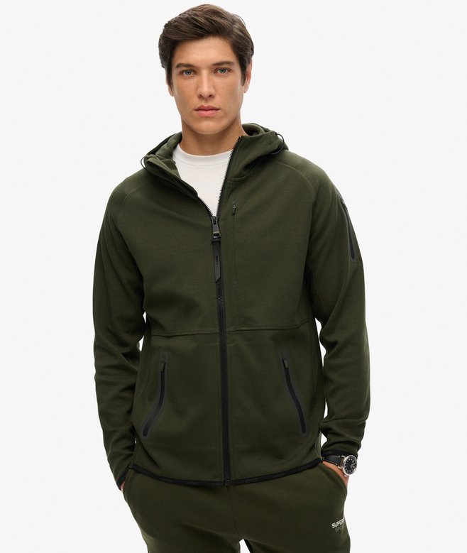 Tech Logo Loose Zip Hoodie