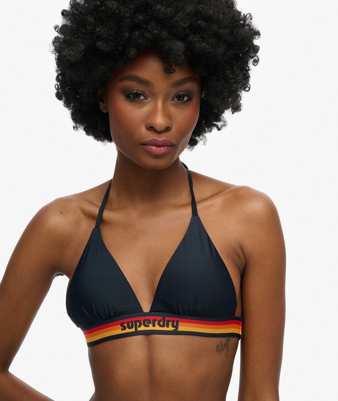 Vintage Logo Triangle Bikini Top
