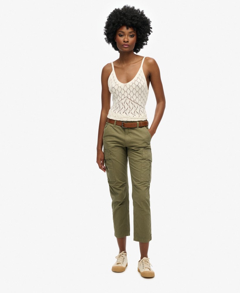Pantalon cargo Ripstopkaki délavé pour Femme | Superdry FR