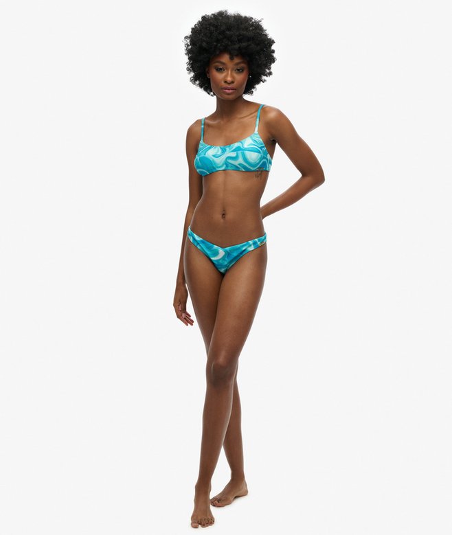 Printed Cheeky Bikini Bottoms