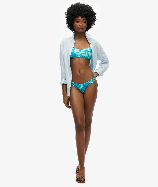 Printed Cheeky Bikini Bottoms