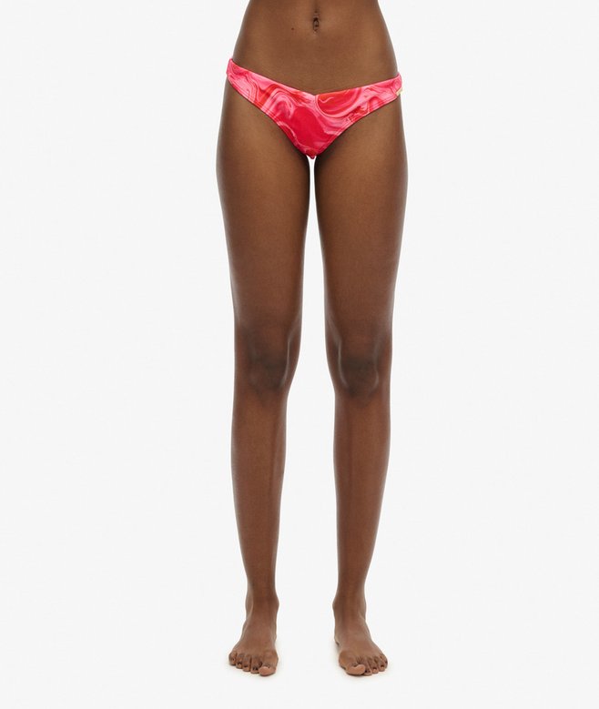 Printed Cheeky Bikini Bottoms