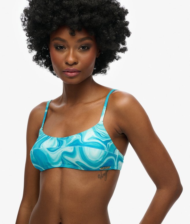 Print Bralette Bikini Top