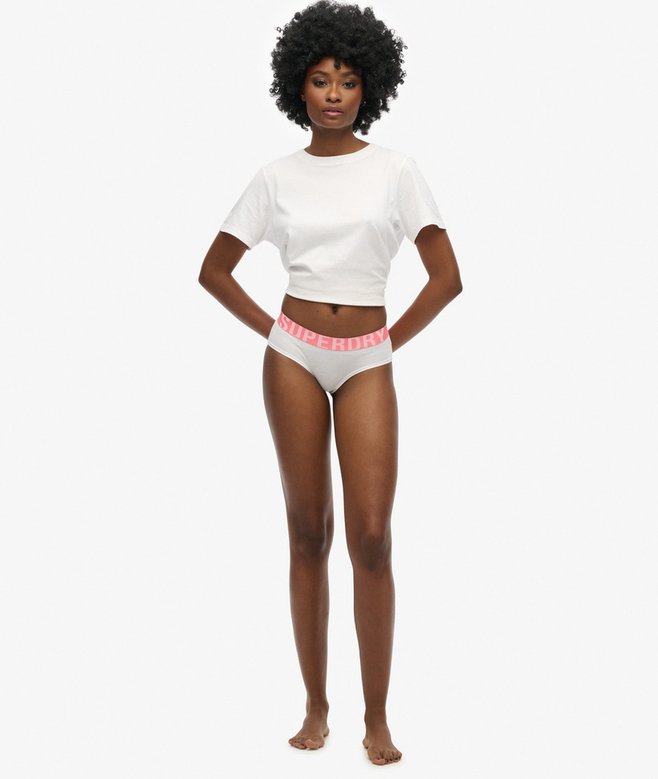 Organic Cotton Large Logo Hipster Briefs More Colours Available Price £7.49 Price reduced from £14.99 to You Save 50%