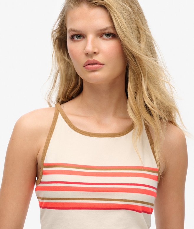 Vintage Stripe Surf Tank Top