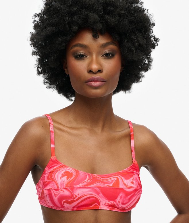 Print Bralette Bikini Top