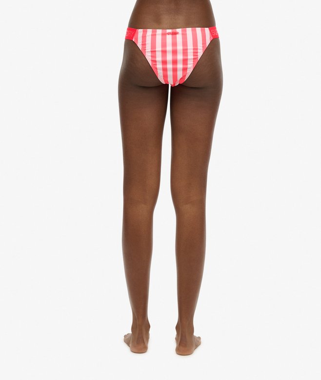 Striped Cheeky Bikini Bottoms