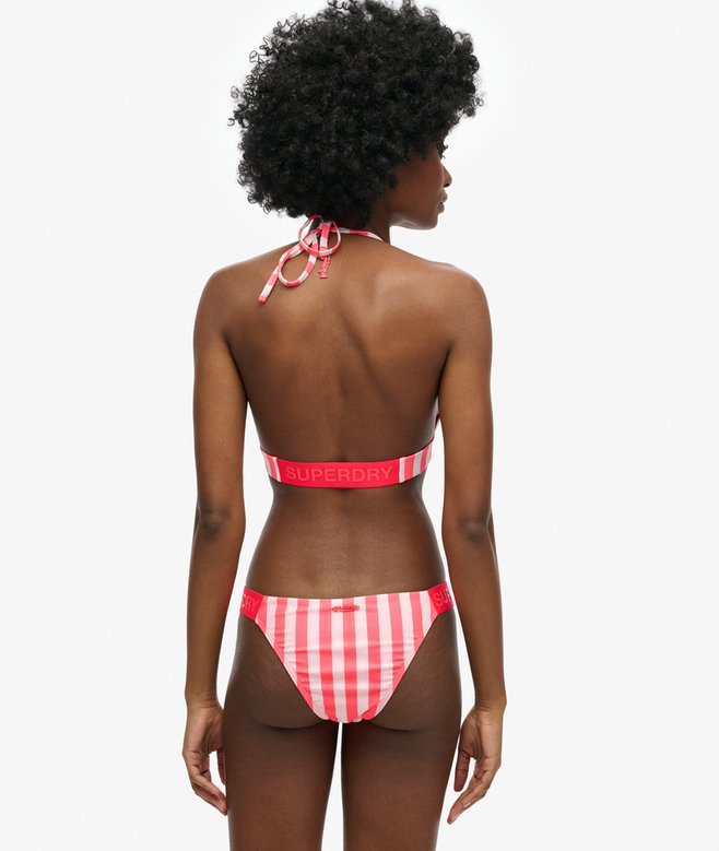 Striped Cheeky Bikini Bottoms