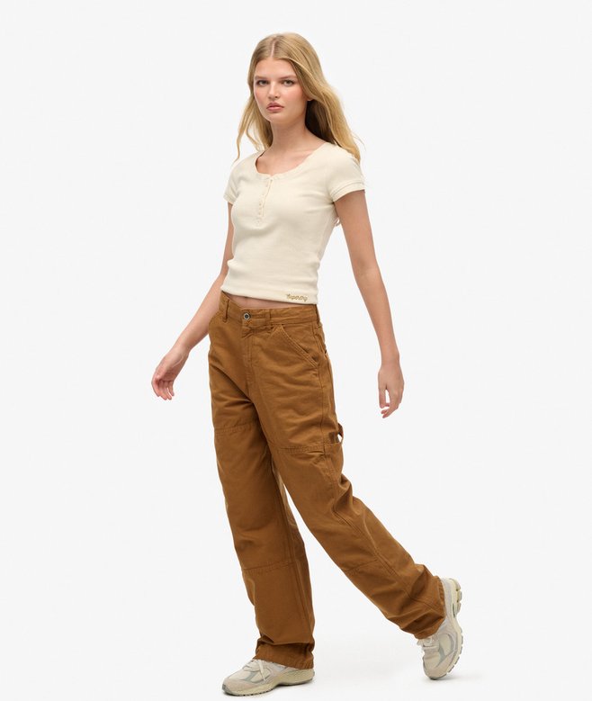 Organic Cotton Vintage Wide Carpenter Pants