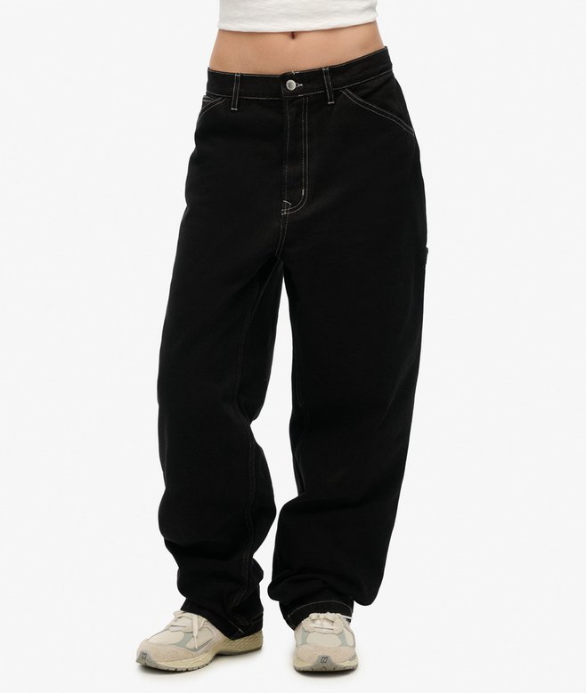 Contrast Carpenter Pants