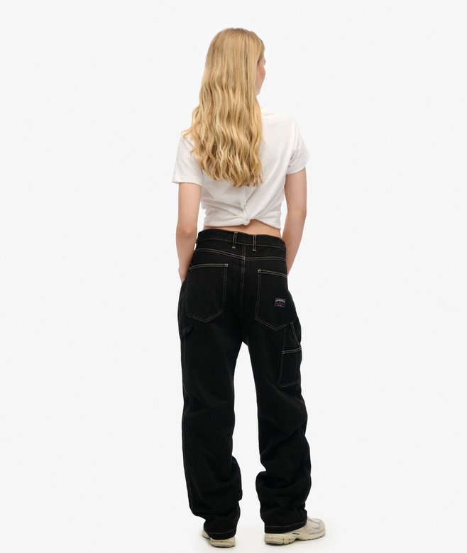 Contrast Carpenter Pants