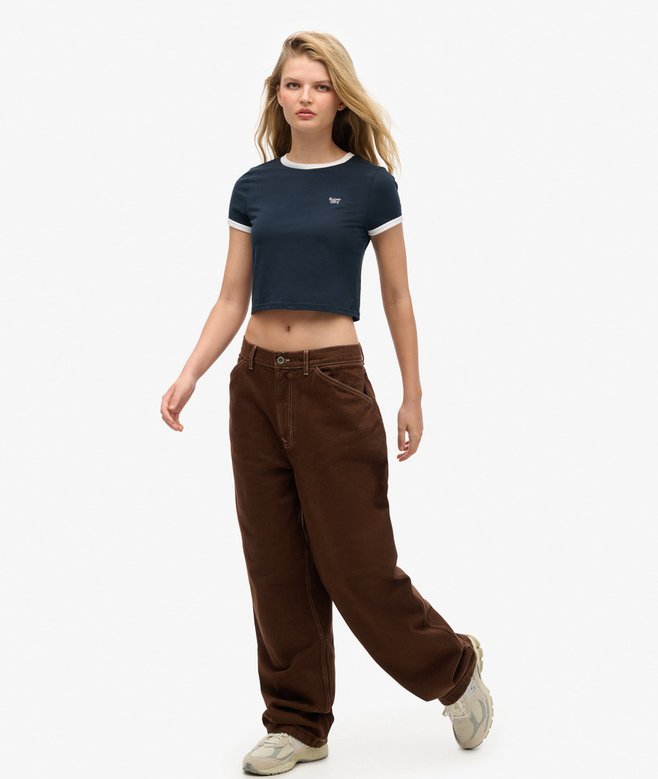 Contrast Carpenter Pants