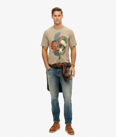 T-shirt ample à motif Biker Rock Image 2