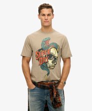 T-shirt ample à motif Biker Rock