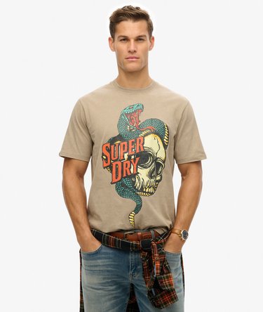T-shirt ample à motif Biker Rock Image 1