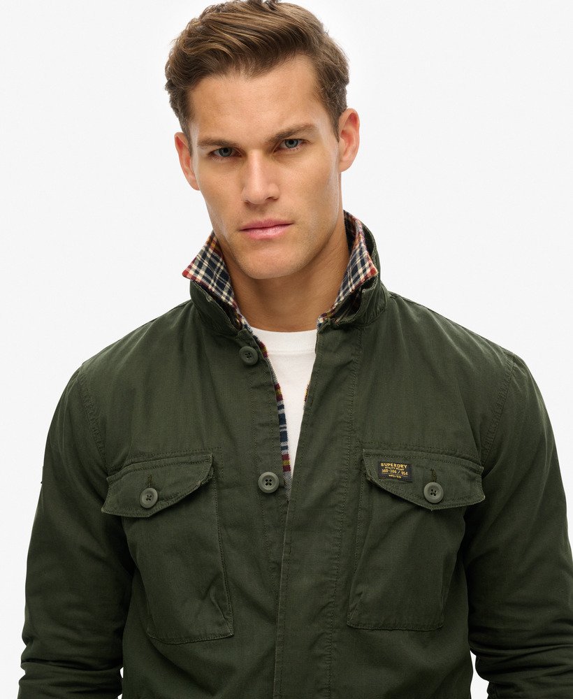 mens Military Lightweight Field Jacket in Surplus Goods Olive