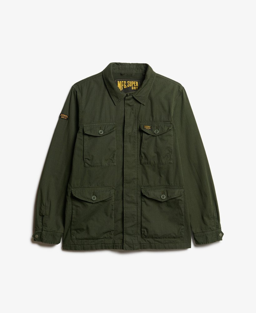mens Military Lightweight Field Jacket in Surplus Goods Olive