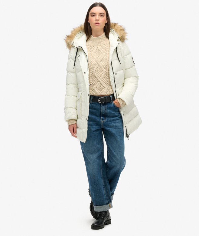 Everest Mid Faux Fur Puffer Coat