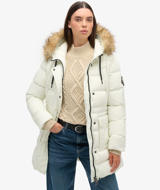 Everest Mid Faux Fur Puffer Coat
