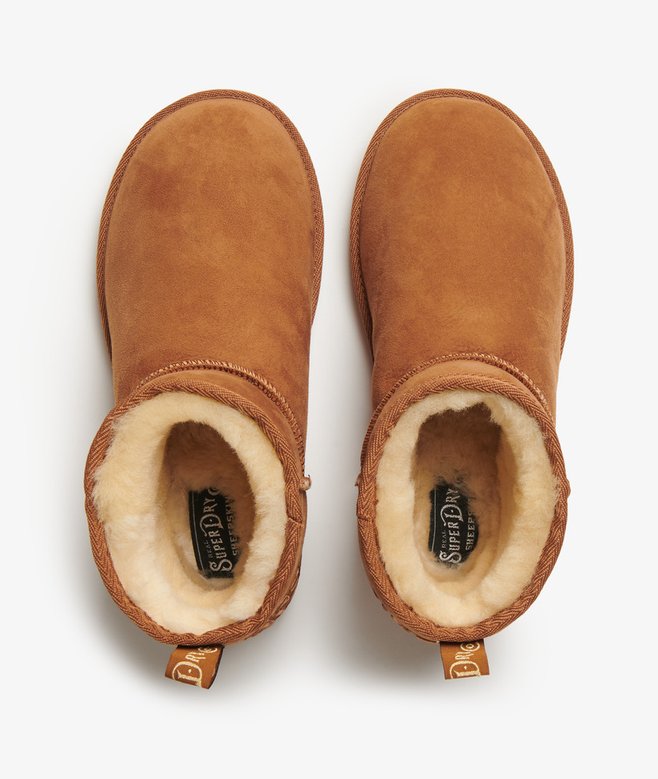 Suede Sherpa Mini Boots More Colours Available Price £62.99 Price reduced from £89.99 to You Save 30%