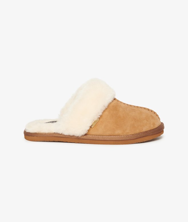 Suede Mule Slippers