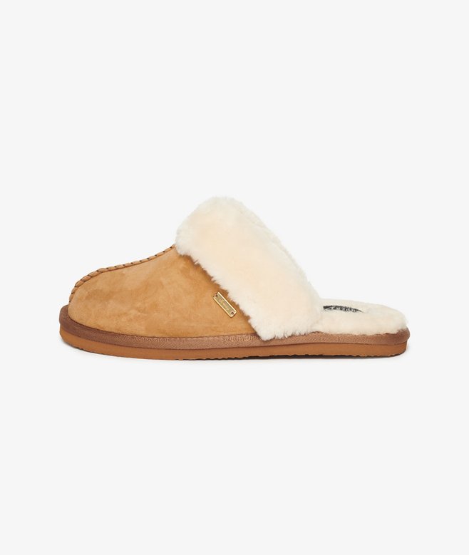 Suede Mule Slippers
